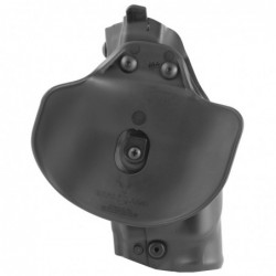 View 2 - Safariland Model 6378, Paddle Holster, Fits Glock 17/22 IT M3 LGT, Right Hand, Plain Black 6378-832-411