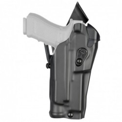 Safariland Model 6390RDS ALS Mid-Ride Level I Retention Duty Holster, Fits Glock 17 w/Light, Right Hand, STX Tactical Black Fin
