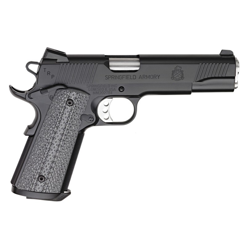 Springfield Tactical Response Pistol, 1911, Full Size, 45ACP, 5" Barrel, Steel Frame, Akote Finish, G10 Grips, Tritium Night Si