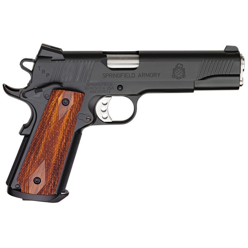 Springfield Tactical Response Pistol, 1911, Full Size, 45ACP, 5" Barrel, Steel Frame, Armory Kote Finish, Cocobolo Grips, Triti