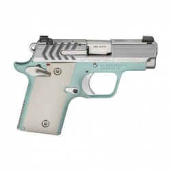Springfield 911, 1911 Micro Compact, 380ACP, 2.7" Barrel, Alloy Frame, Vintage Blue Cerakote Finish, Stainless Steel Slide, 2 M