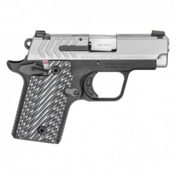Springfield 911, 1911 Micro Compact, 9MM, 3" Barrel, Alloy Frame, Stainless Steel Slide, 2 Magazines, 1-6Rd & 1-7Rd, Hogue G10