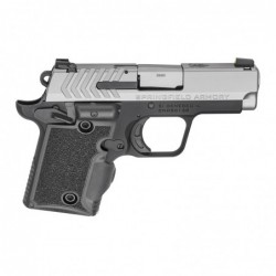 Springfield 911, 1911 Micro Compact, 9MM, 3" Barrel, Alloy Frame, Stainless Finish, 2 Magazines, 1-6Rd & 1-7Rd, Viridian Green