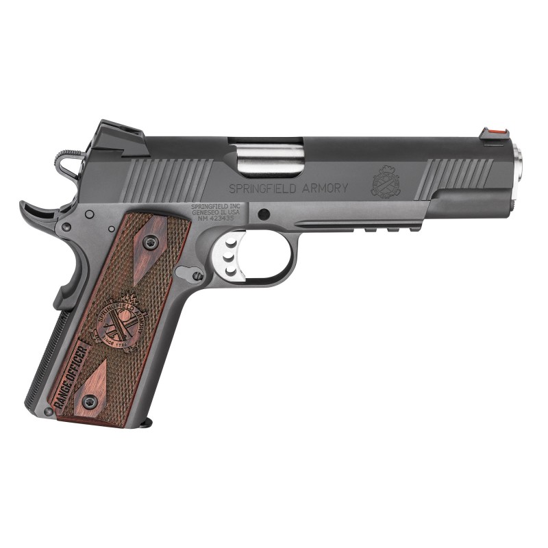 Springfield Range Officer, Operator, 1911 Pistol, 9MM, 5" Match Grade Barrel, Parkerized Finish, Steel Frame, Cocobolo Grips, F