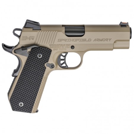 Springfield EMP Lightweight Champion 1911, Concealed Carry Contour, 4" Stainless Steel Match Grade Barrel, Alloy Frame, Desert