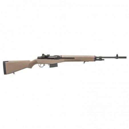 Springfield M1A Standard, Semi-automatic, 308 Win, 22" Barrel, Blue Finish, Flat Dark Earth Composite Stock, Adjustable Sights,