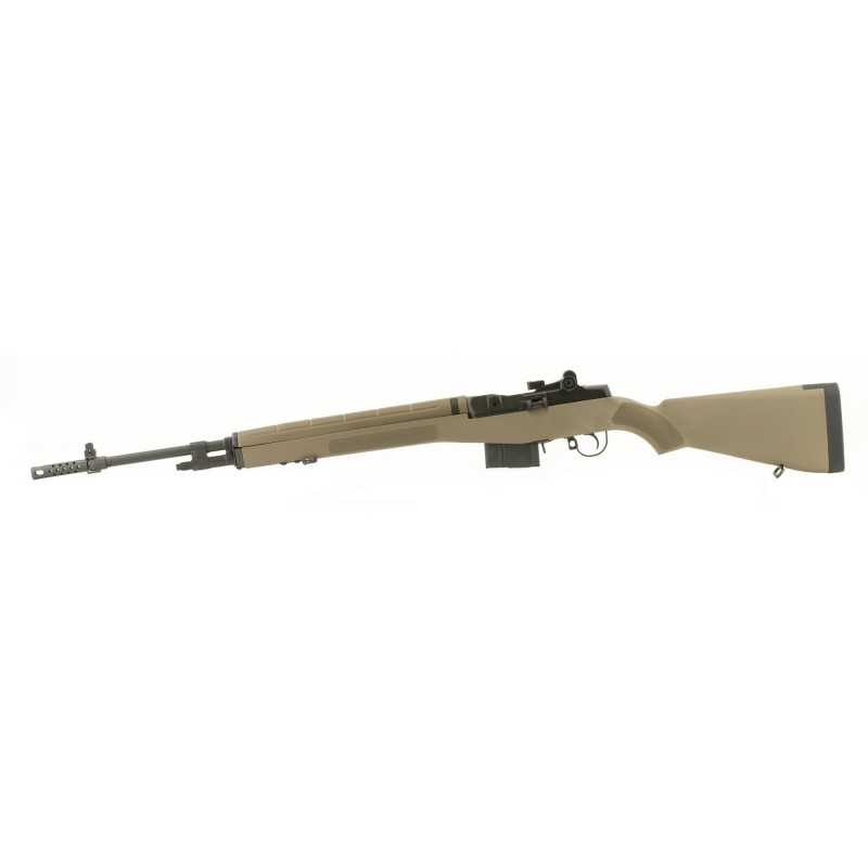 Springfield M1A Standard, Semi-automatic, 308 Win, 22" Barrel, Blue Finish, Flat Dark Earth Composite Stock, Adjustable Sights,