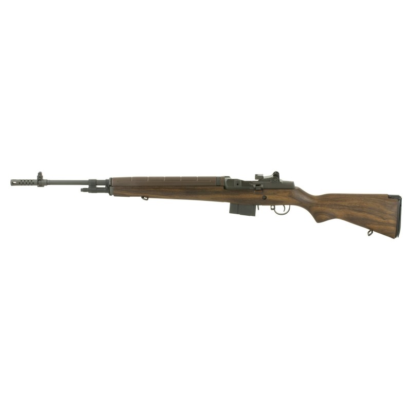 Springfield M1A Standard Loaded, Semi-automatic, 308 Win, 22" Barrel, Blue Finish, Walnut Stock, Adjustable Sights, 10Rd, Calif