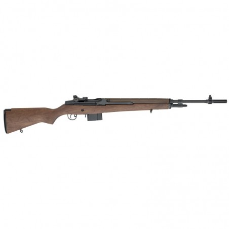 Springfield M1A, National Match, Semi-automatic, Competition, 308 Win, 762NATO, 22", Blue, Walnut, Match Grade, Flash Suppresso