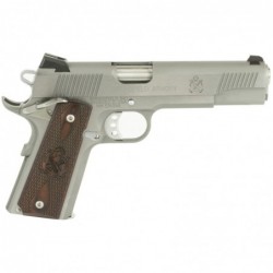 View 2 - Springfield 1911 Loaded, 45ACP, 5" Stainless Match Grade Barrel, Forged Stainless Steel Slide and Frame, Cocobolo Grips, 3-Dot