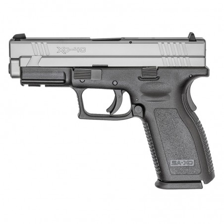 Springfield XD40, Striker Fired, Full Size, 40 S&W, 4" Barrel, Polymer Frame, Bi-Tone Finish, Fixed Sights, 10Rd, 2 Magazines X