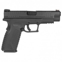 View 2 - Springfield XDM, Full Size Pistol, 10MM, 4.5" Barrel, Polymer Frame, Black Finish, Fiber Optic Front and Low Profile Combat Rea