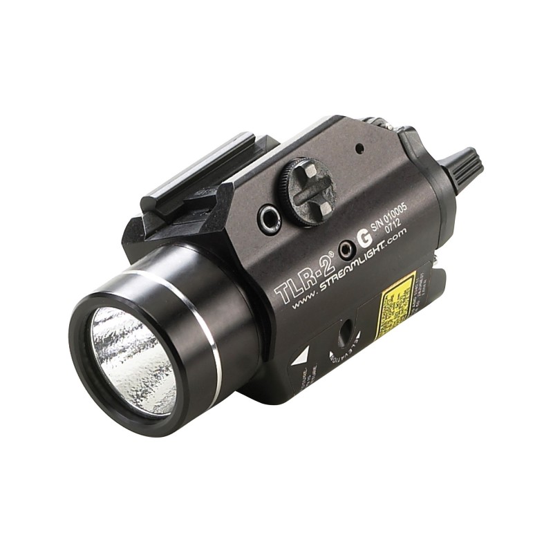 Streamlight TLR-2 G, Tac Light, With Laser, C4 LED, 300 Lumens, Strobe, Green Laser, Laser Sight, Black 69250