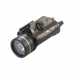Streamlight TLR-1 HL, High Lumen Rail Mounted Tactical Light, C4 LED, 800 Lumens, Strobe, Black, 2x CR123 Batteries 69260