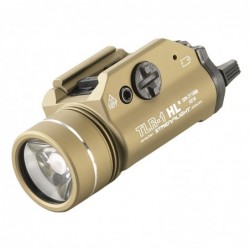 Streamlight TLR-1 HL, High Lumen Rail Mounted Tactical Light, Pistol and Picatinny, Flat Dark Earth, C4 LED 800 Lumens With Str