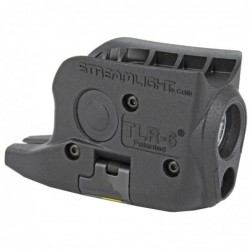 View 2 - Streamlight TLR-6, Tac Light with Laser, For Glock 42/43, Black, C4 LED, 100 Lumens, Red Laser, 2x CR1/3 N Lithium Batteriesies