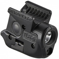 View 2 - Streamlight TLR-6, Tac Light w/laser, Sig P365, White LED and Red Laser, Includes 2 CR 1/3N Lithium Batteries, Black 69284