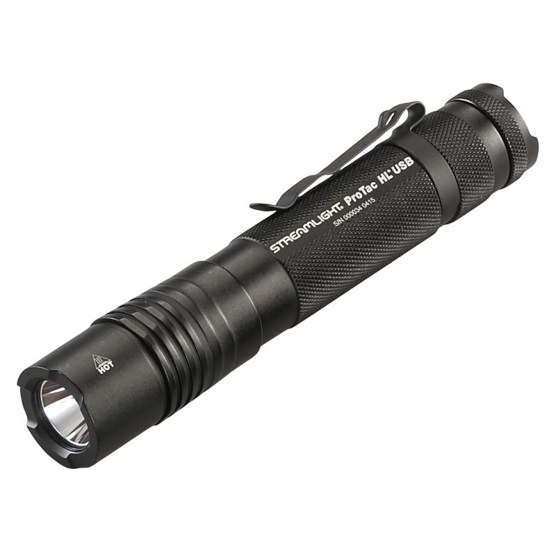 Streamlight Pro Tac HL USB, Rechargeable Light, C4 LED, 1,000 Lumens, TEN-TAP Programming, 1x 18650/2x CR123/1x 74175 Battery,