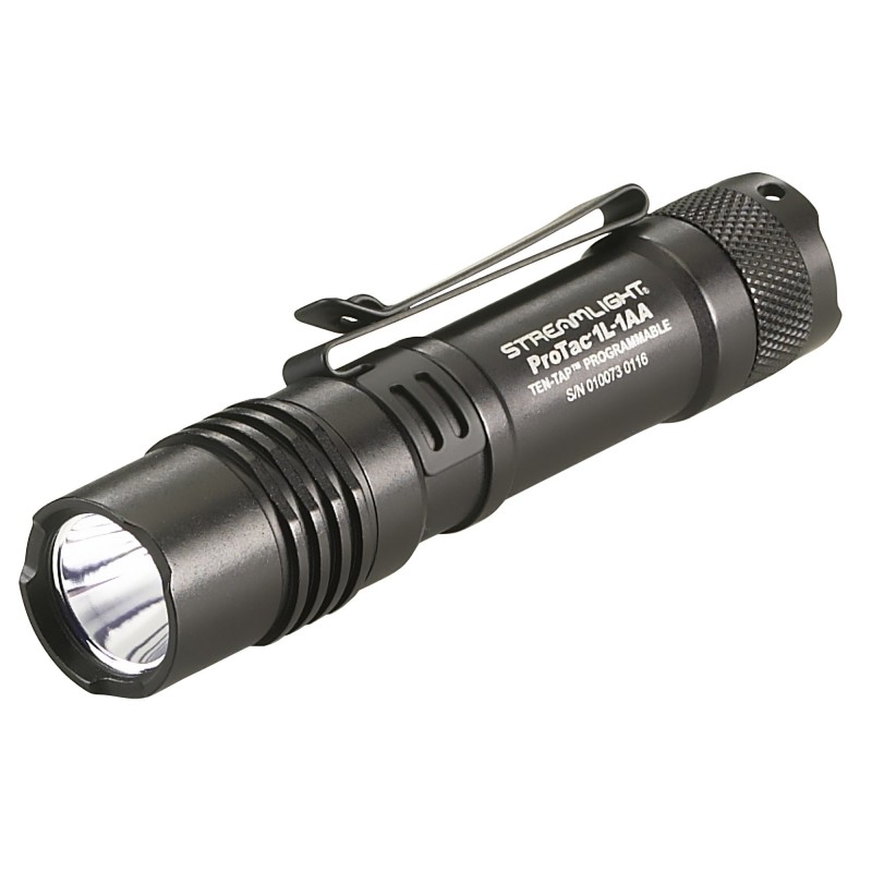 Streamlight Pro-Tac, Flashlight, C4 LED 350 Lumens, Includes One CR123 & One AA Alkaline, Black 88061