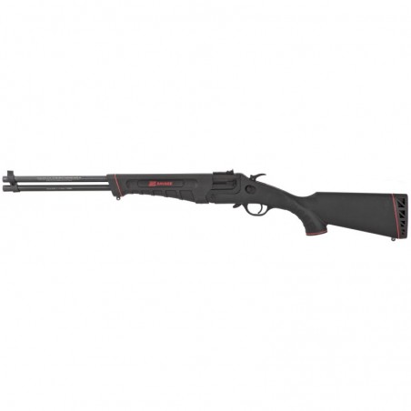 Savage 42 Takedown Compact, Over/Under, 22LR, 410 Gauge, 20" Barrel, Black Finish, Synthetic Stock, Ambidextrous, 2Rd, Adjustab