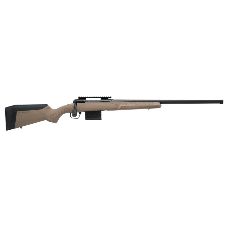 Savage 110, Tactical Desert, Bolt, Short Action, 6.5 Creedmoor, 24" Threaded Barrel, Flat Dark Earth Finish, Synthetic Stock, R