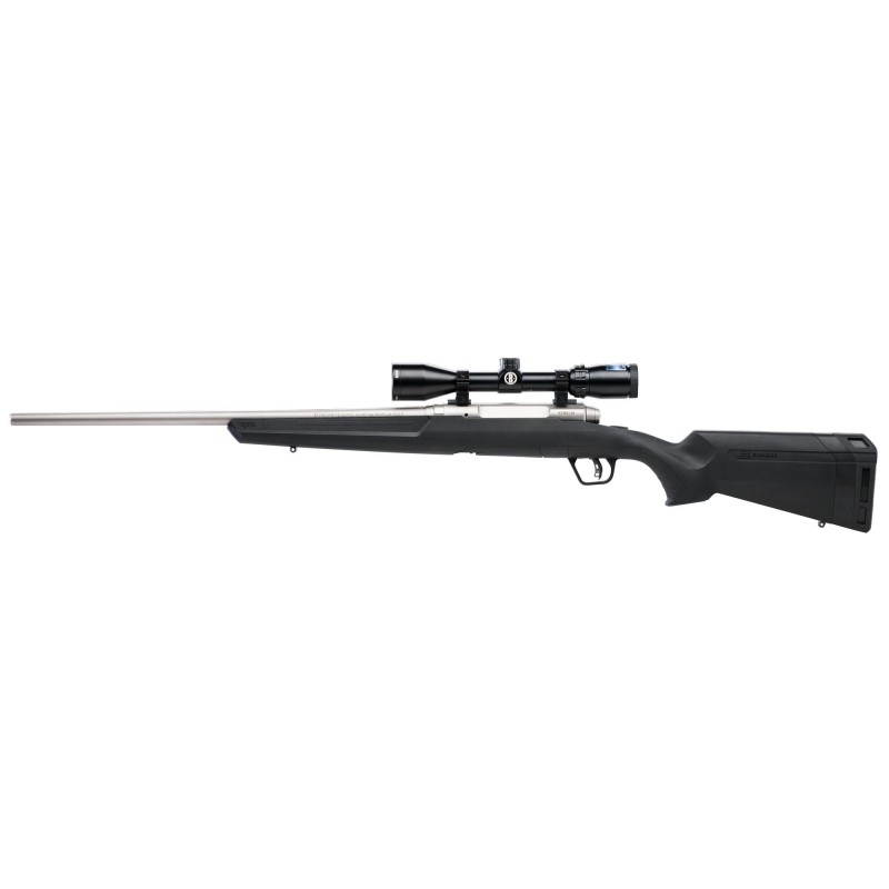 Savage Axis II XP, Combo, Bolt, 6.5 Creedmoor, 22" Stainless Barrel, Black Finish, Synthetic Stock, Right Hand, Bushnell Banner