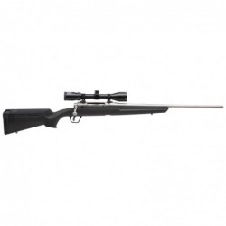 View 2 - Savage Axis II XP, Combo, Bolt, 6.5 Creedmoor, 22" Stainless Barrel, Black Finish, Synthetic Stock, Right Hand, Bushnell Banner