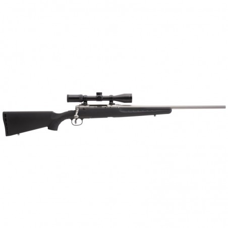 Savage Axis, Bolt, 223 Rem, 556NATO, 22", Stainless, Synthetic, Right Hand, w/3-9X40 Scope, 4Rd 57286