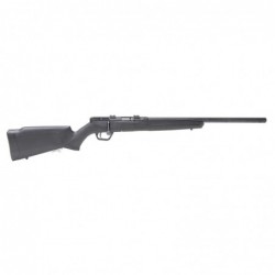 Savage B17, Bolt, 17HMR, 21", Black, Synthetic, Right Hand, 10Rd Rotary Magazine, Button-Rifled, 10Rd, AccuTrigger 70801