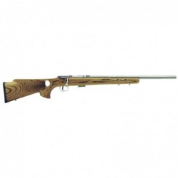 View 1 - Savage 93R17F, Bolt Action Rifle, 17HMR, 21" Barrel, Heavy Barrel, Stainless Finish, Laminated Thumbhole Stock, 5Rd, 96200
