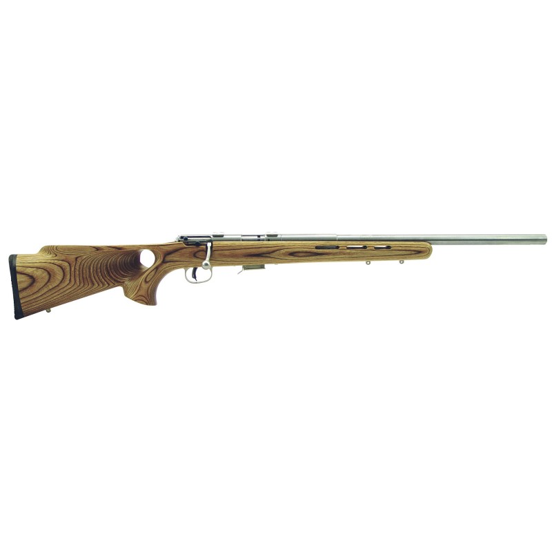 Savage 93R17F, Bolt Action Rifle, 17HMR, 21" Barrel, Heavy Barrel, Stainless Finish, Laminated Thumbhole Stock, 5Rd, 96200