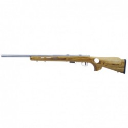 View 2 - Savage 93R17F, Bolt Action Rifle, 17HMR, 21" Barrel, Heavy Barrel, Stainless Finish, Laminated Thumbhole Stock, 5Rd, 96200