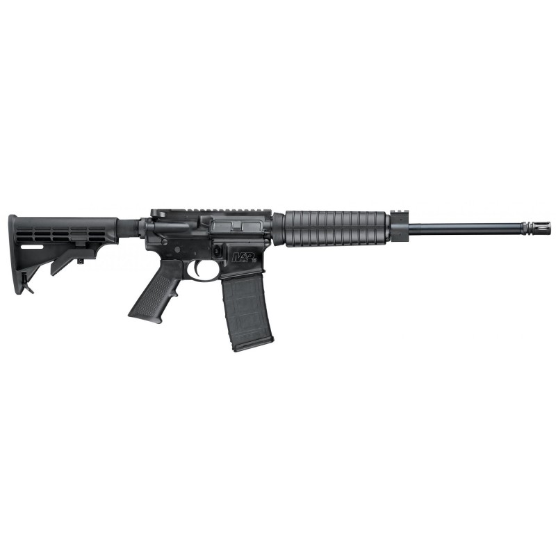 Smith & Wesson M&P 15, Sport II, Optics Ready, Semi-automatic, AR, 556NATO, 16" Barrel, Black Finish, Black Collapsible Stock,