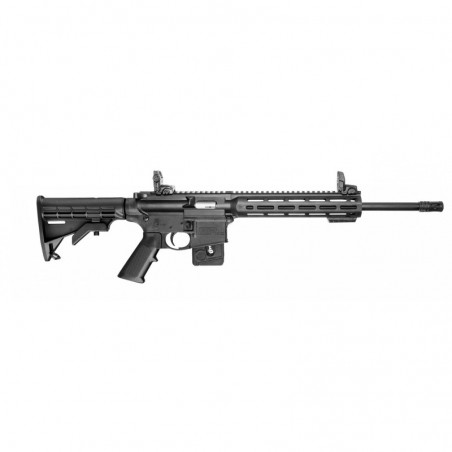 Smith & Wesson M&P15-22, Semi-Automatic, AR, 22LR, 16.5" Barrel, Black Finish, Fixed 6 Position Stock, 10" M&P Slim Handguard w