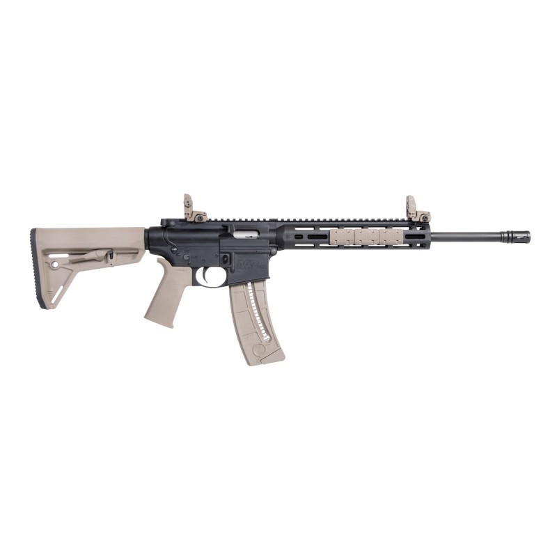 Smith & Wesson M&P15-22, Semi-automatic, AR, 22LR, 16.5" Threaded Barrel, Flat Dark Earth MOE-SL Grip, Stock and Rail Panels, 2