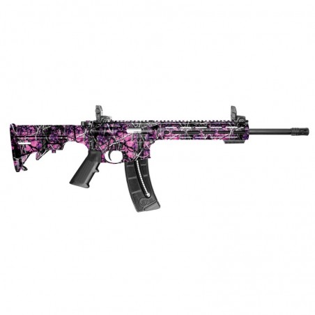 Smith & Wesson M&P15-22, 22LR, 16.5" Barrel, Muddy Girl Finish, 6 Position Collapsible Stock, 10" M&P Slim Handguard with Magpu