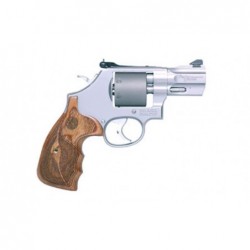 View 2 - Smith & Wesson 986PC, Performance Center Revolver, DA/SA, 9MM, 2.5" Custom Barrel, Matte Stainless Finish, Wood Grip, 7Rd, Unfl