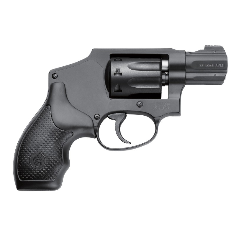 Smith & Wesson 43C, Revolver, Double Action Only, Small Frame, 22LR, 1.875"Barrel, Alloy Frame, Black Finish, Rubber Grip, 8Rd,