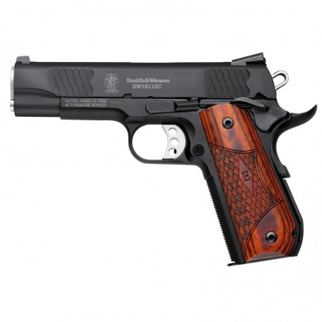 Smith & Wesson 1911SC, E Series, Semi-Automatic, 1911, 45 ACP, 4.25" Barrel, Scandium Alloy Frame, Black Finish, Tritium Night