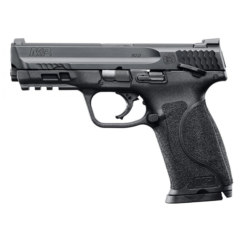 Smith & Wesson M&P 2.0, Full Size, Striker Fired, 9MM, 4.25" Barrel, Polymer Frame, Black Finish, 17Rd, 2 Mags, Thumb Safety, F