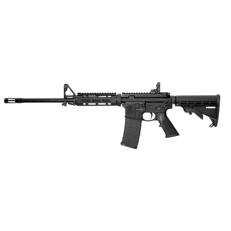 Smith & Wesson M&P 15X, Semi-Automatic, AR-15, 223 Rem, 556NATO,16" Barrel, Black Finish, Flip Up Rear Sight, 6 Position Collap