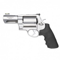 Smith & Wesson 500, Performance Center, Double Action Revolver, Large Frame, 500 S&W, 3.5" Custom Barrel, Stainless Finish, Rub