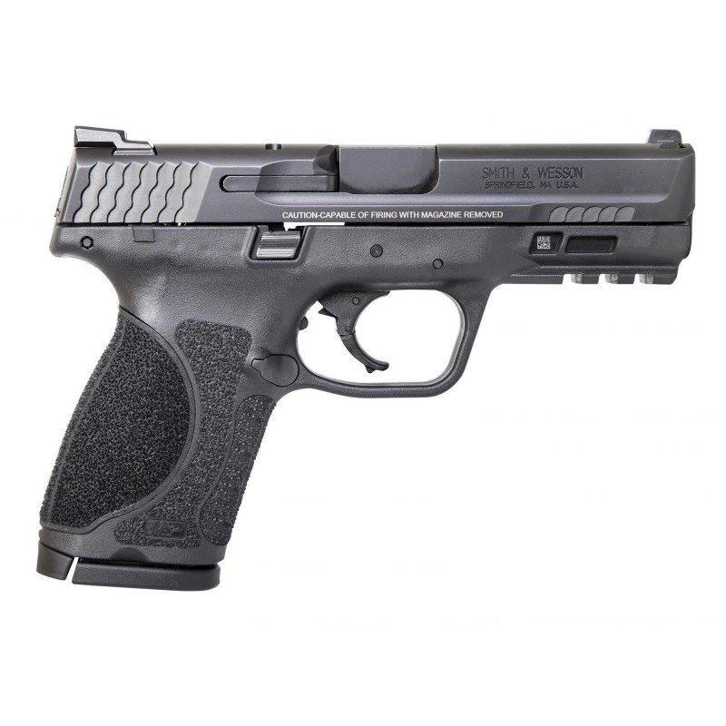 Smith & Wesson M&P 2.0, Semi-automatic Pistol, Striker Fired, Compact, 40 S&W, 4" Barrel, Polymer Frame, Black Finish, Fixed Si