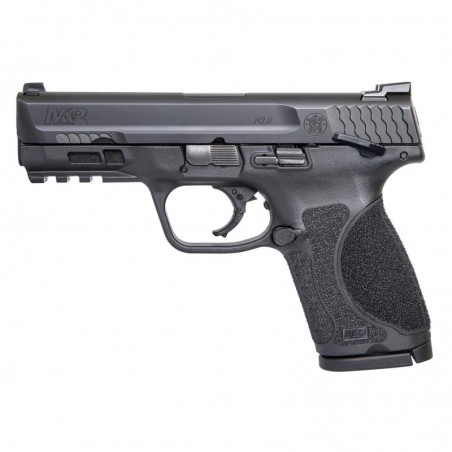 Smith & Wesson M&P 2.0, Striker Fired, Compact Frame, 9MM, 4" Barrel, Polymer Frame, Black Finish, 15Rd, 2 Magazines, Thumb Saf