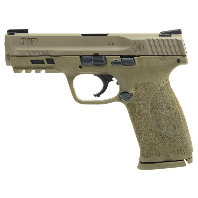 Smith & Wesson M&P 2.0, Semi-automatic, Striker Fired, Full Size, 9MM, 4.25" Barrel, Polymer Frame, Flat Dark Earth Finish, 17R