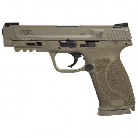 Smith & Wesson M&P 2.0, Semi-automatic, Striker Fired, Full Size, 45 ACP, 4.6" Barrel, Polymer Frame, Flat Dark Earth Finish, 1