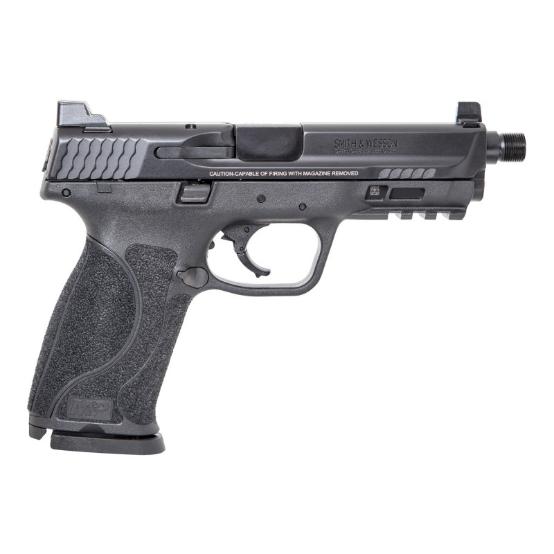 Smith & Wesson M&P 2.0, Full Size, Striker Fired, 9MM, 4.6" Threaded Barrel, Polymer Frame, Black Finish, 17Rd, 2 Magazines, Su