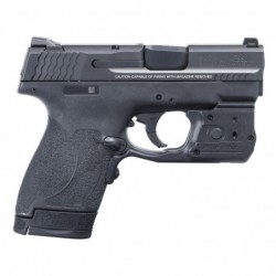 View 2 - Smith & Wesson Shield M2.0, Semi-automatic, Striker Fired, Compact, 9MM, 3.1", Polymer, Black, 7Rd & 8Rd, Crimson Trace Green L