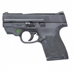 Smith & Wesson Shield M2.0, Semi-automatic, Striker Fired, Compact, 9MM, 3.1", Polymer, Black, 7Rd & 8Rd, 2 Mags, Crimson Trace