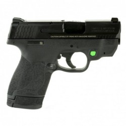 View 2 - Smith & Wesson Shield M2.0, Semi-automatic, Striker Fired, Compact, 9MM, 3.1", Polymer, Black, 7Rd & 8Rd, 2 Mags, Crimson Trace